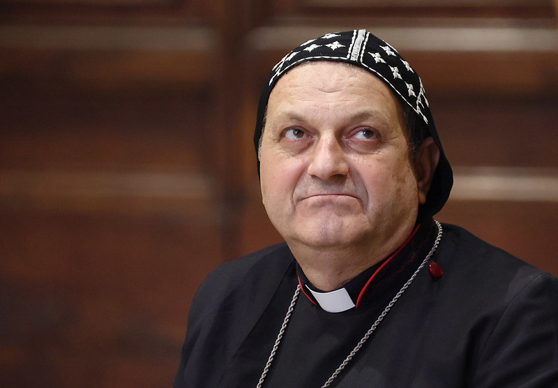 Portrait of Archbishop Jacques Mourad in clerical attire